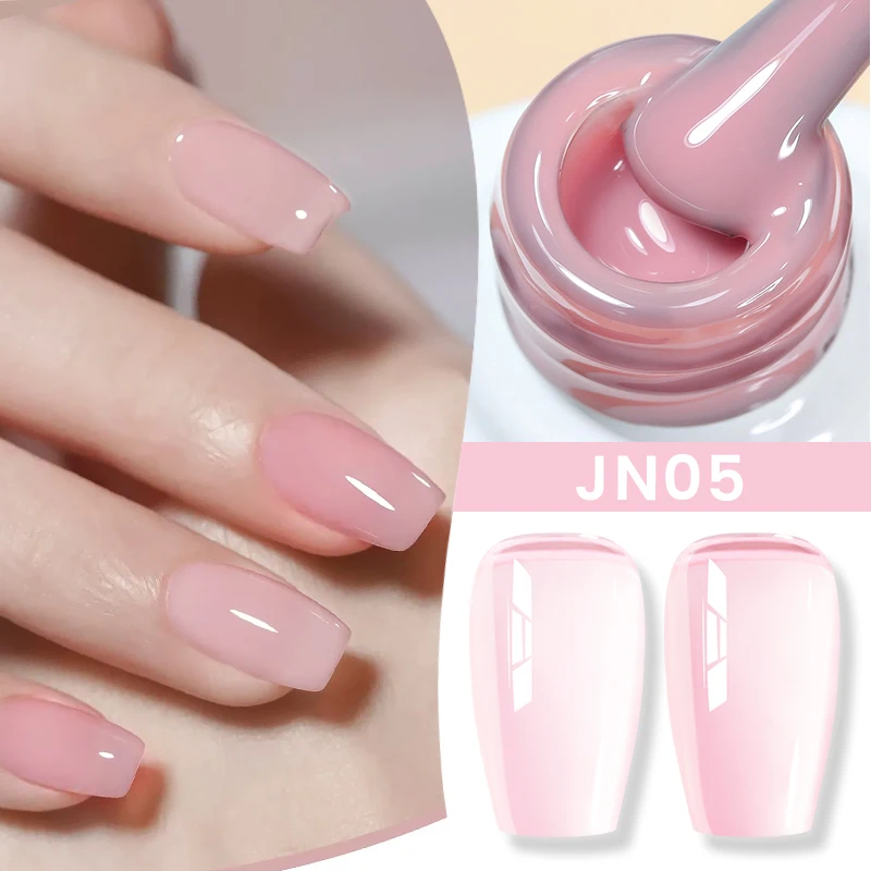 BORN PRETTY 83 Farben 10 ml Jelly Nude Gel Nagellack Herbst Bernstein Halbtransparente Maniküre Soak Off UV LED Nägel Gel Lack