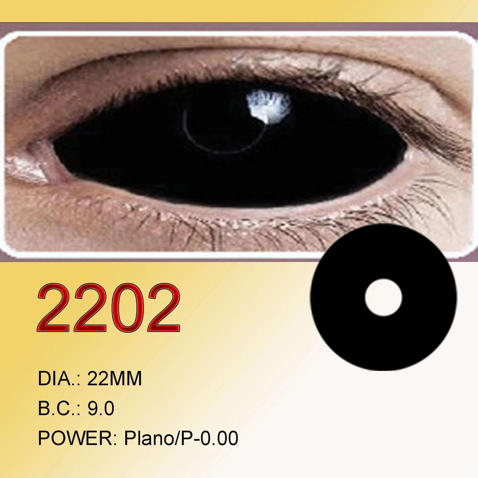 22mm Full Eye White Sclera Soft Contacts Lenses for Cosmetic Halloween Carnival Anime Accessories CL2204