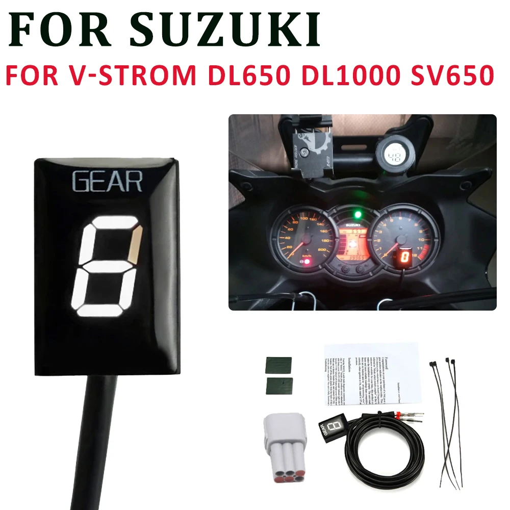 Motorcycle Gear Indicator For SUZUKI V-Strom DL650 VStrom 1000 DL1000 DL 650 1000 SV1000 SV650 GSF650 GSF1250 Bandit Accessories