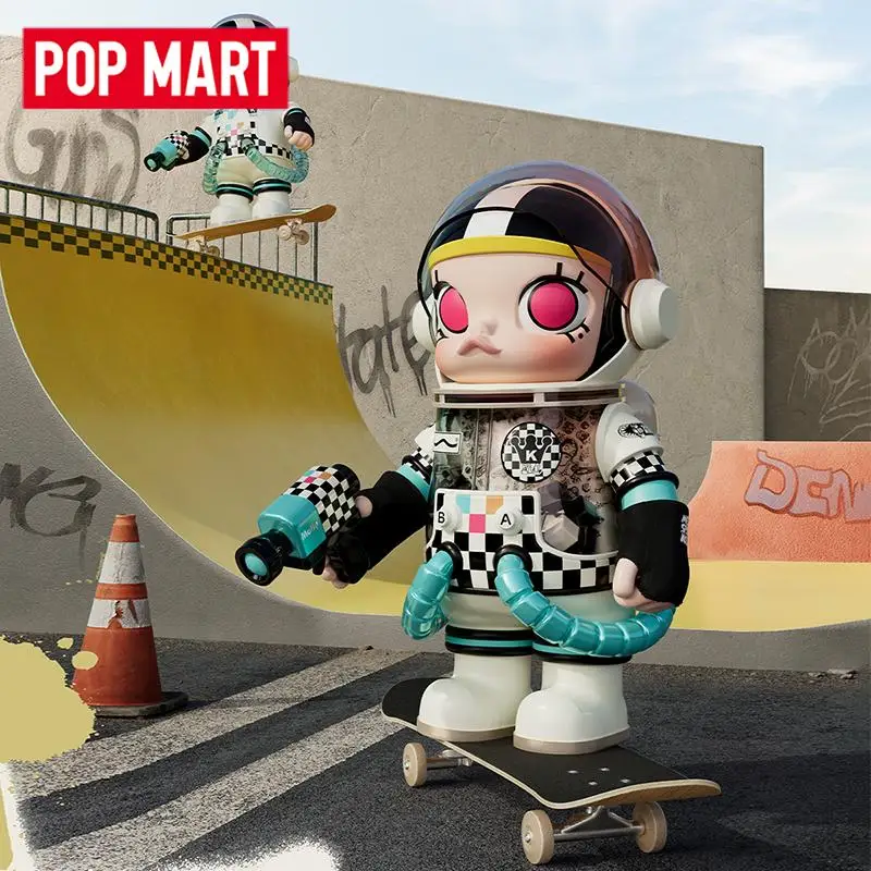 

POP MART MEGA SPACE MOLLY 400% VANS Series слепая коробка Mystery Box игрушки Kawaii украшения фигурки домашний декор настольная модель куклы