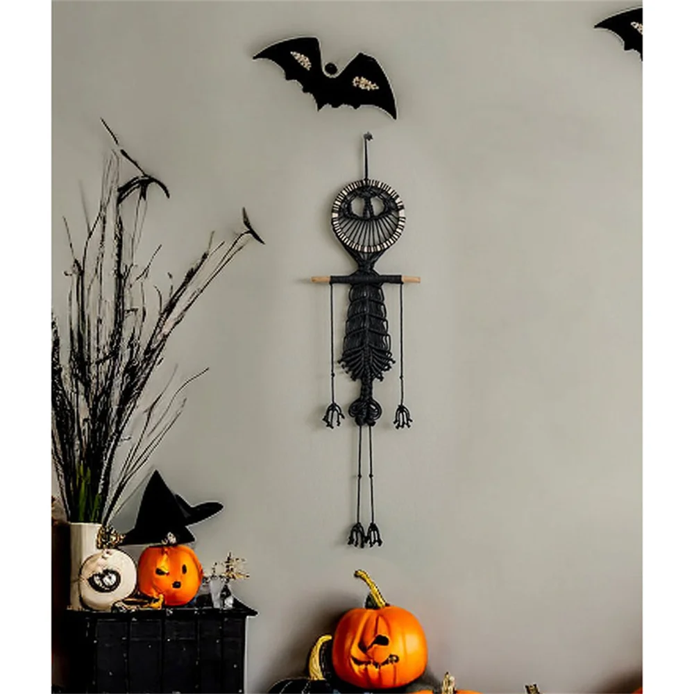 Halloween-Anhänger zum Aufhängen an der Wand, langlebig, Gothic, einfach aufzuhängen, einzigartiger, verschleißfester Totenkopf-Anhänger, zarter, wiederholbarer Anhänger