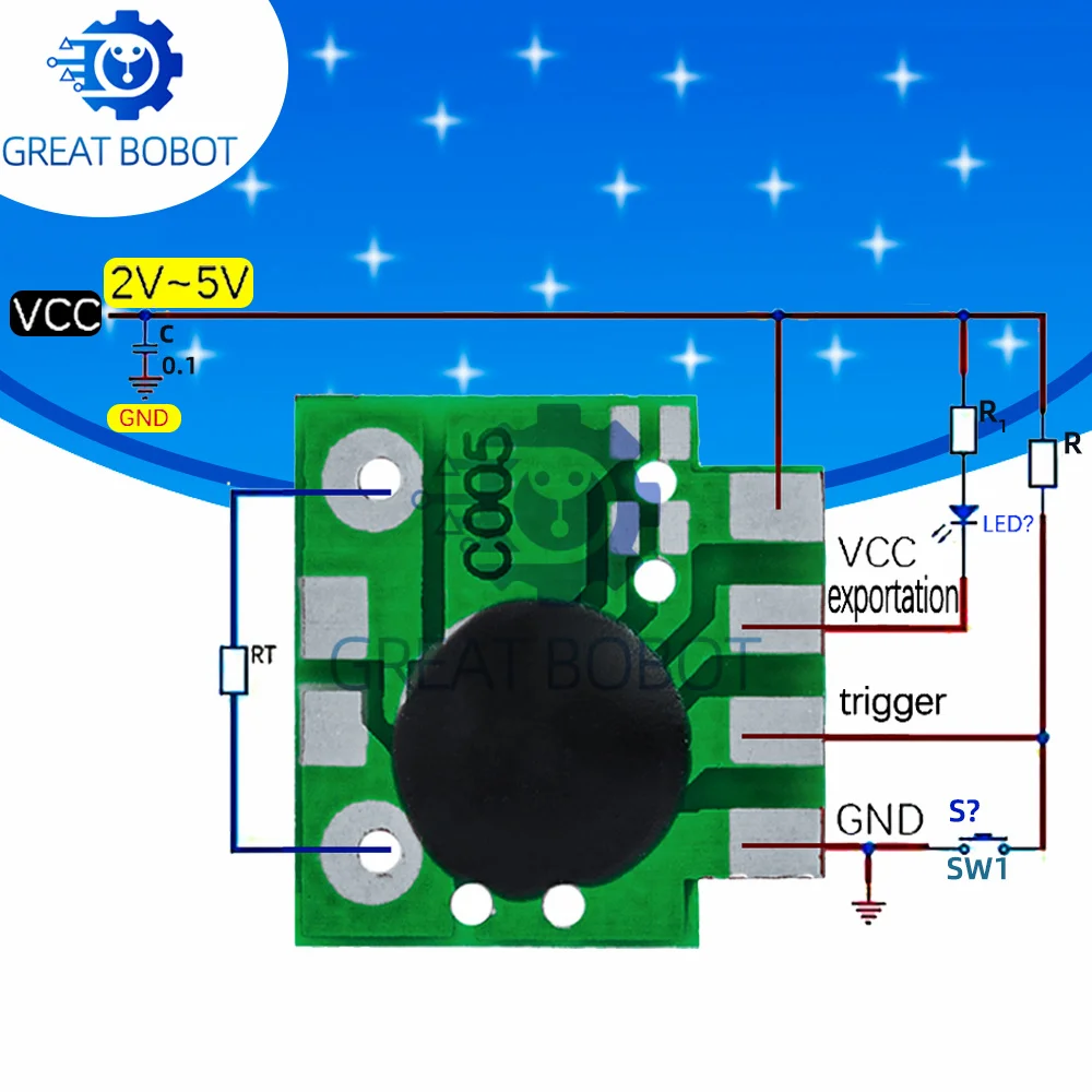 10PCS BS Multifunction Delay Trigger Timing Chip Module Timer IC Timing 2s - 1000h