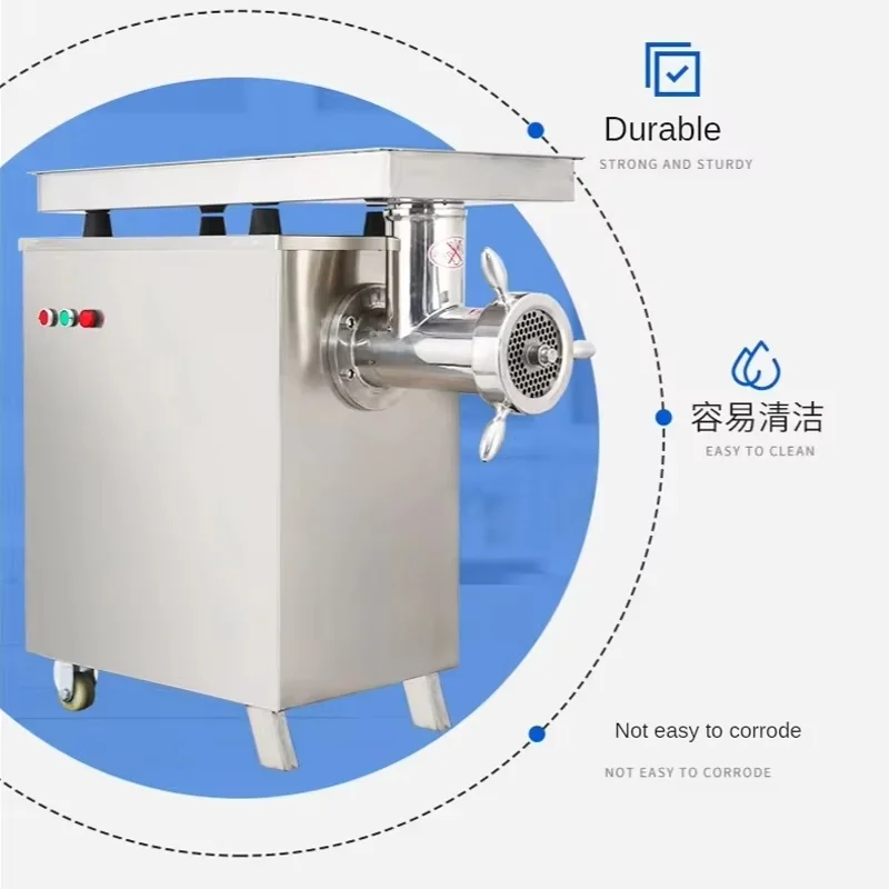 JR52 Industrial Stainless Steel Meat Mincer Commercial Meat Grinder Molino De Carne Hachoir Viande Sausage Making Machine - view 6