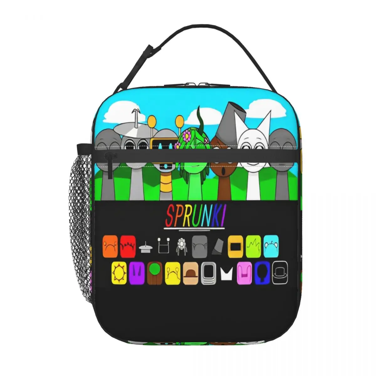 

Sprunki Incredibox Sprunki Insulated Lunch Bags Food Bag Portable Thermal Cooler Lunch Box For School Office