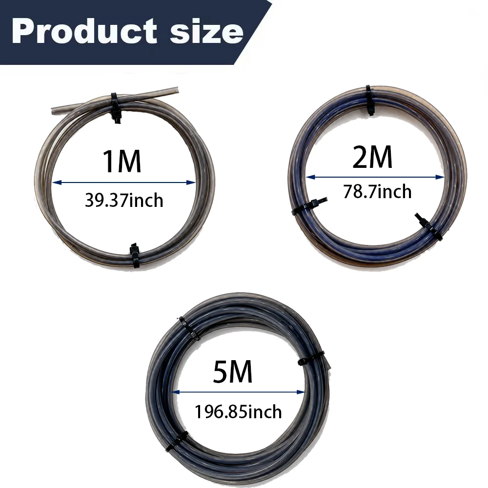 1/2/5M Star Shaped PTFE Tube 4mm OD Teflonto Ultra-Smooth Flow DIY 3D Printer For Bambu Lab AMS Creality Voron 3D Printer Parts
