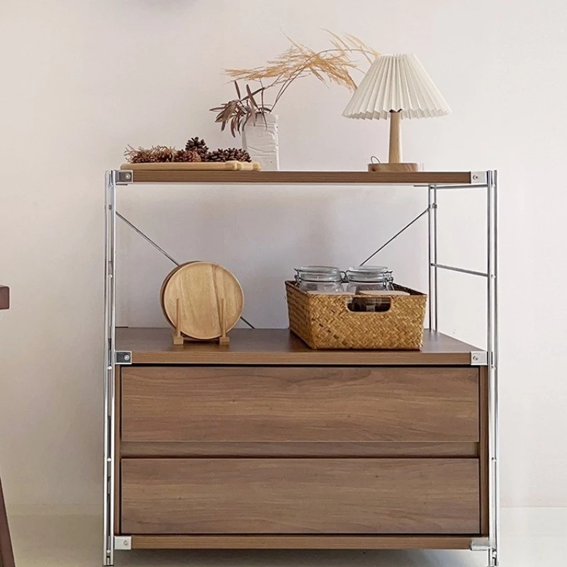 

60Cm locker medieval dining side cabinet kitchen stainless steel side cabinet tea cabinet coffee machine