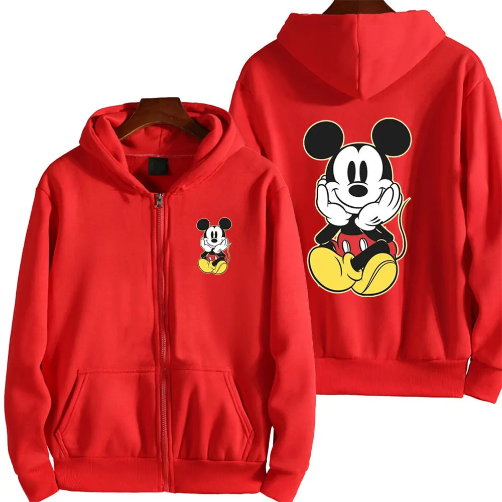 Women's Sweatshirts Free Shipping Disney Character Mickey Mouse Pattern Cartoon Hoodie Autumn and Winter Beautiful Women's Tops