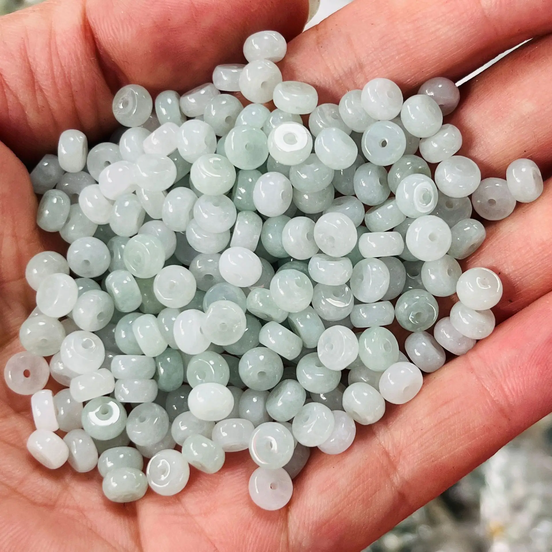 3*6mm Genuine Myanmar Jadeite Abacus Beads For Jewelry Making Diy Bracelet Beaded Necklace Grade A Burma Jade Beads Accessories