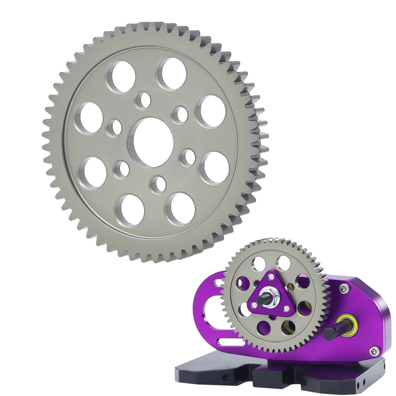 

Большая шестерня из алюминиевого сплава 7075, 56 зубчатые шестерни для радиоуправляемого автомобиля 1/10 SCX10 TRX4 2. Специальные детали малой коробки передач LCG Wavebox