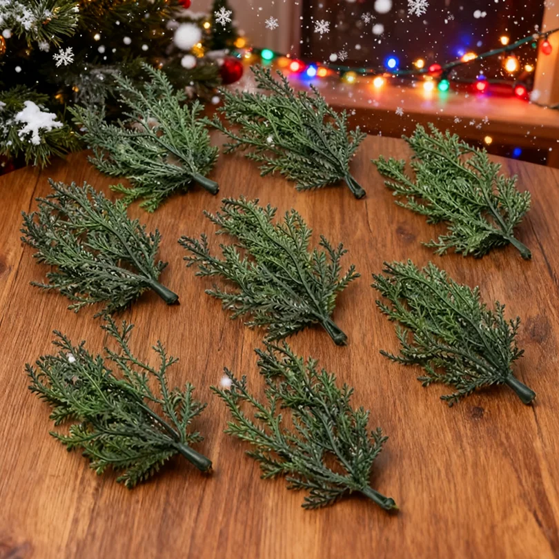 

10/20 Pieces Home Room Decor Accessories Christmas Garland DIY Scrapbook Tree Wedding Bridal Accessories Artificial Plants Cheap