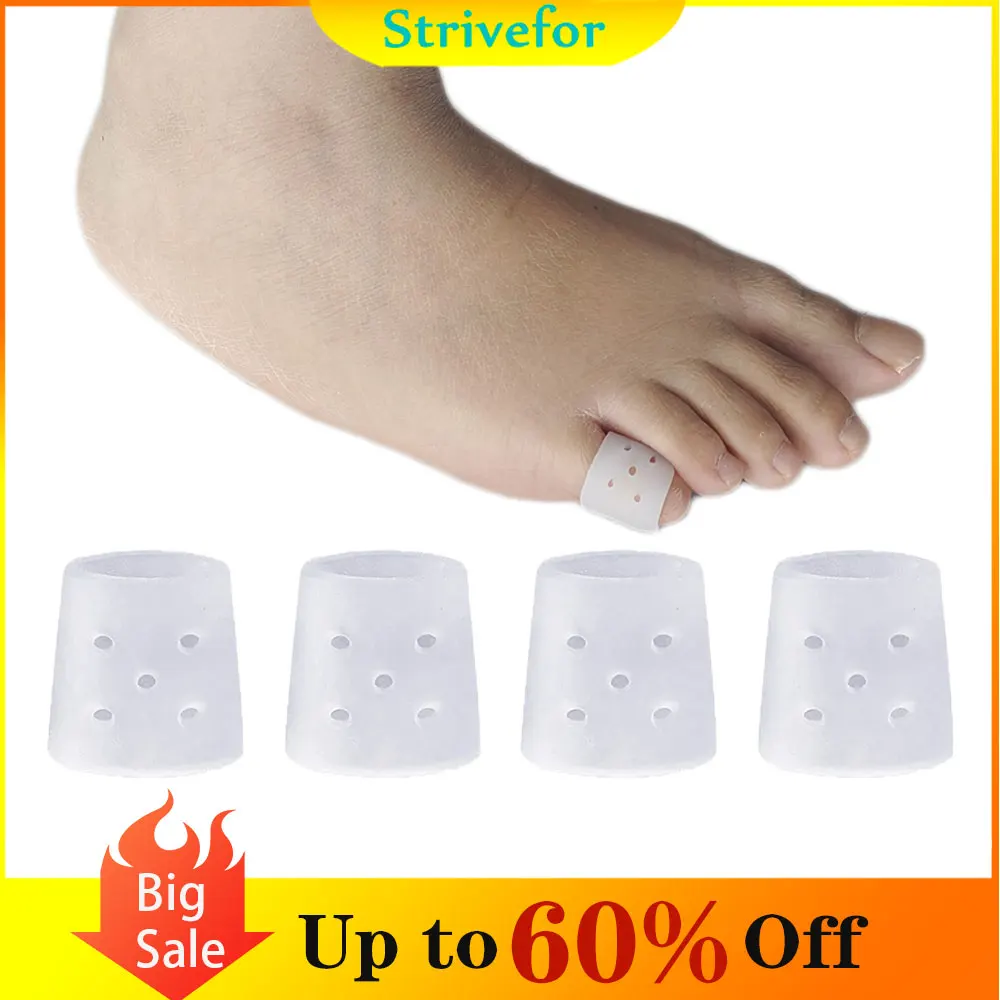 

4pcs Breathable Toe Protectors Suitable For high Heel, Sneaker, Casual Leather For Bunion Corns Hammer Toe Blisters Calluses
