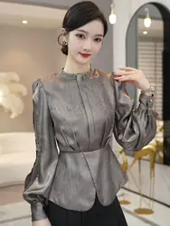 2024 Autumn New Style Niche Design Fashionable Long Sleeved Top for Women
