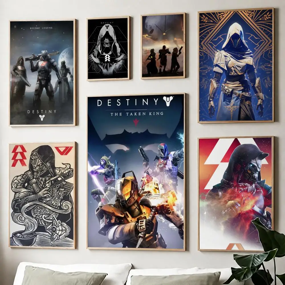 Póster de Anime D-Destiny 2, impresión en papel, decoración artística para el hogar, sala de estar, dormitorio, entrada, Bar, cafetería