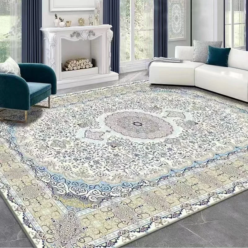 Bohemian Style living room carpet Nordic retro national style carpet floor mat sofa coffee table circle velvet carpet kitchen fl