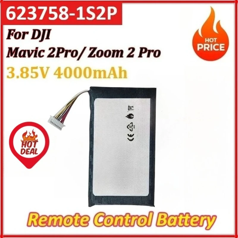

New 3.85V 4000mAh 623758-1S2P Replacement UAV Remote Control Battery for DJI Mavic 2Pro/Mavic Zoom 2 Pro Rechargeable Batteries