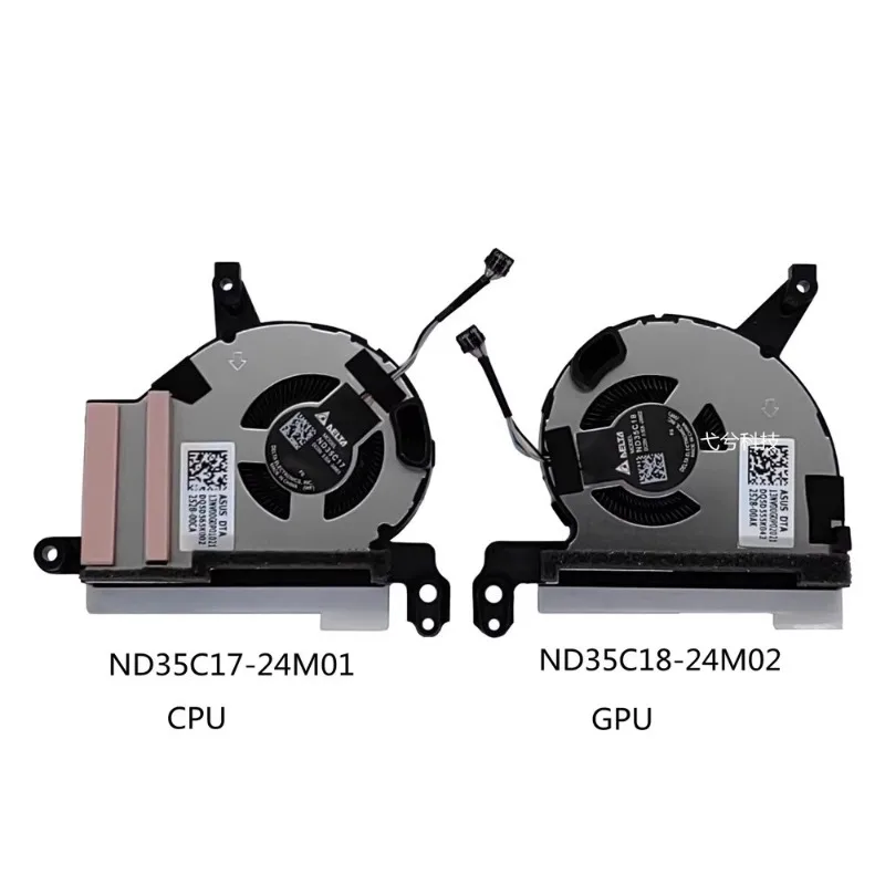 New CPU GPU Fan for ASUS RC73YA ND35C17-24M01 ND35C18-24M02 Cooler Cooling Fan
