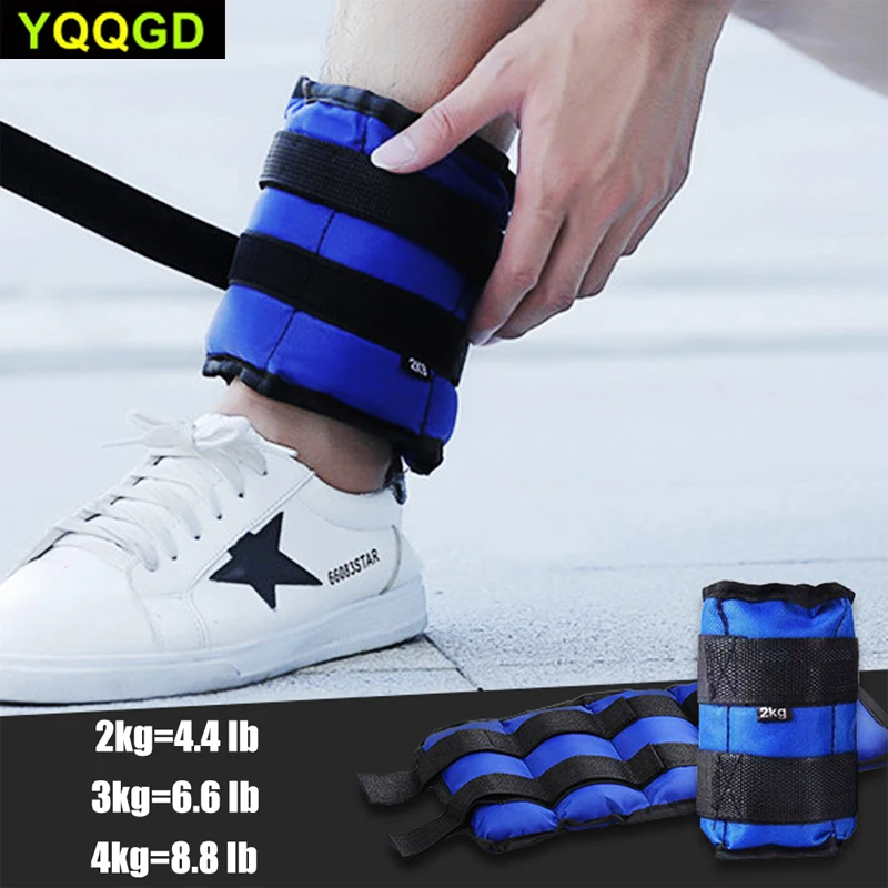 1Pair Wrist Ankle Weights - 2kg/4.4LBS, 3kg/6.6LBS, 4kg/8.8LBS, Strength Training Wrist/Leg/Arm Weight with Adjustable Strap