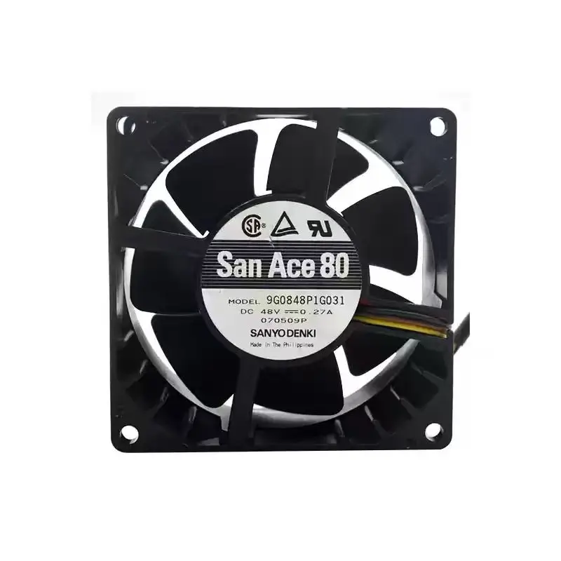 

SLIDER 9G0848P1G031 DC 48V 0.27A 8038 PWM Fan, 80x80x38mm Dual Ball Bearing Heavy Duty Server Telecom Cabinet Axial Cooler Fan