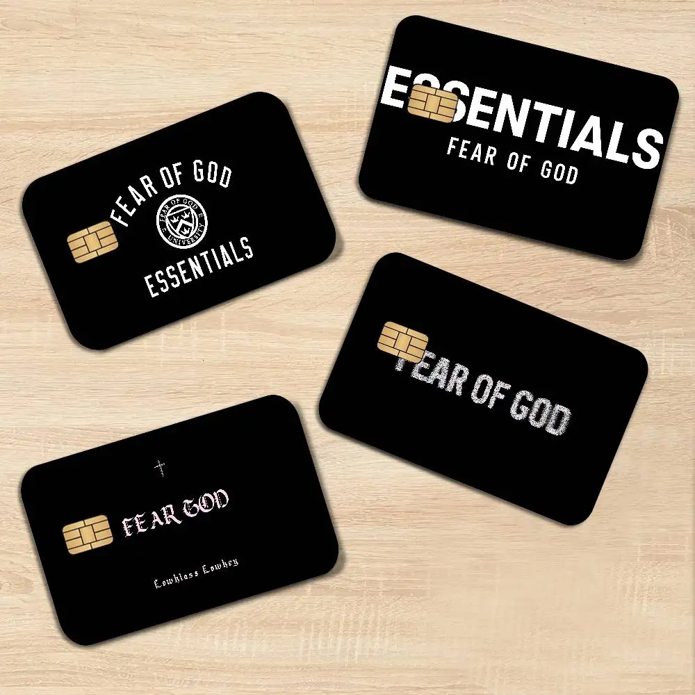 Fashion E-Ess-entials F-Fear-Of-G-God 100% Hot Sale Amine Credit Debit Bank Card Bus Card Film Skin Sticker
