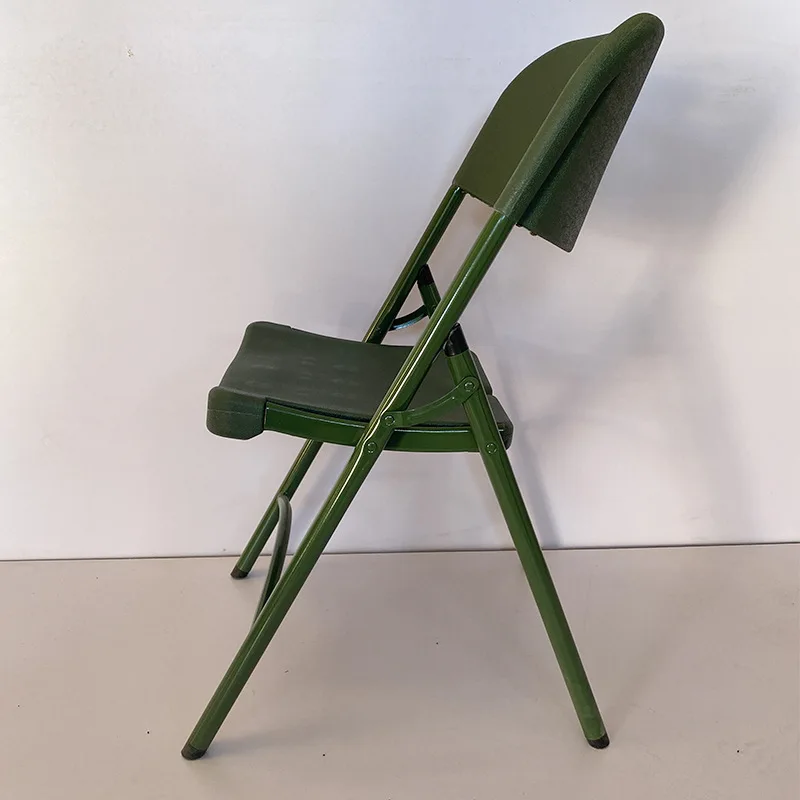 Polyethylene Folding Chair Field Training Blow Molding Chair 47 * 53 * 87CM Steel and Wood Work Chair