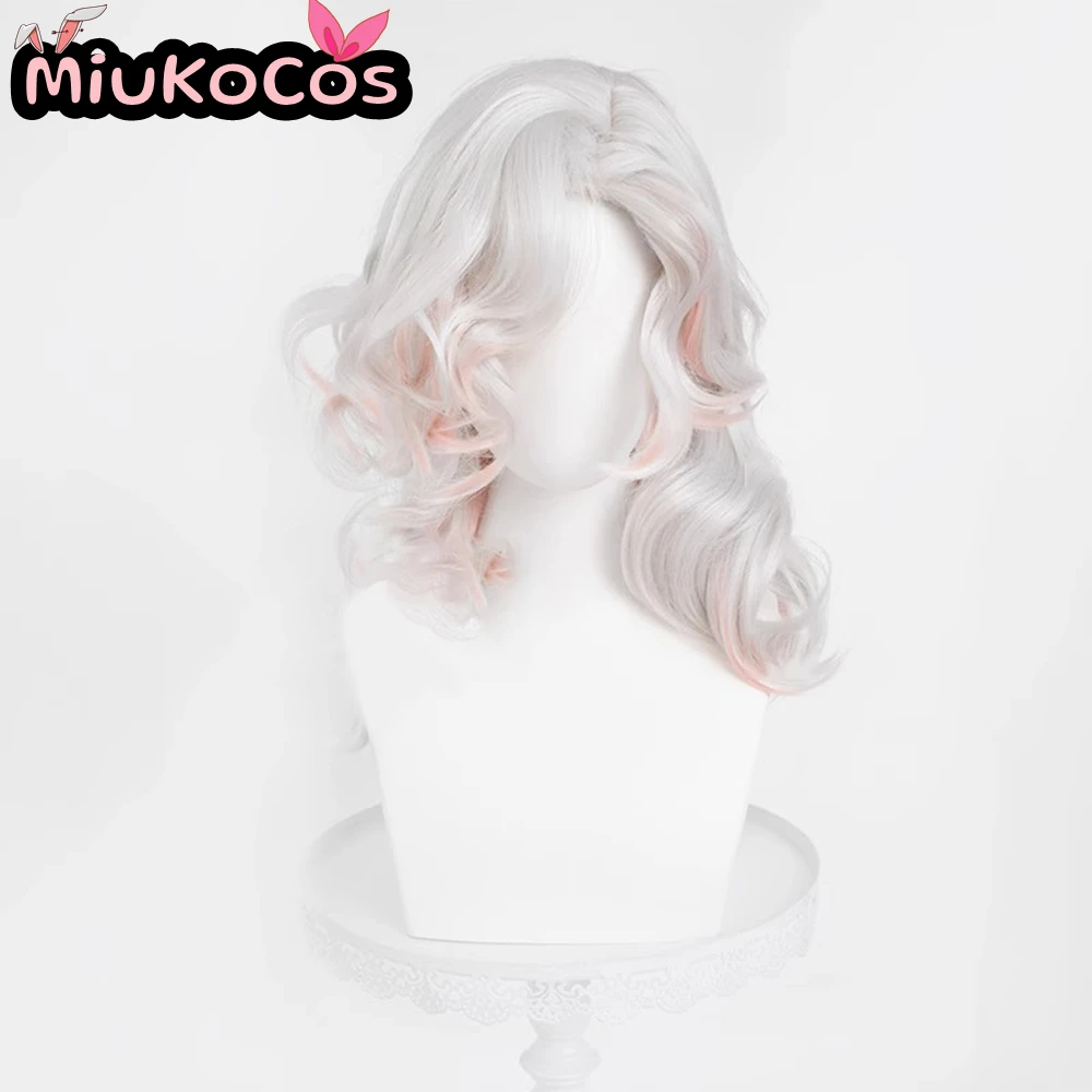 متوفر في المخزون ريد نايت ريتشارد الاسترليني شعر مستعار تأثيري MiukoCosplay لعبة الهوية الخامس تأثيري