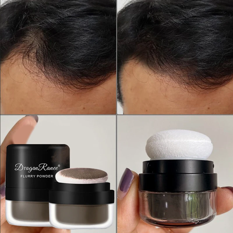 Pó De Sombra De Linha Fina, Instantaneamente Castanho Root Cover Up, Cabelos De Enchimento De Cabelo, Corretivo, Pó Fofo, Sem Lavagem, Controle De Óleo, 3 Cores