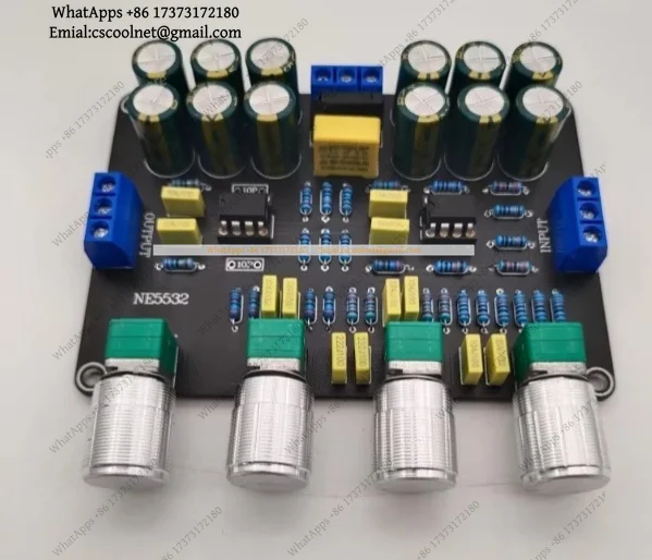 k3 Dual NE5532 OP-AMP HiFi Preamp Board Treble Bass Tone Control Audio Equalizer Pre Amplifier Module