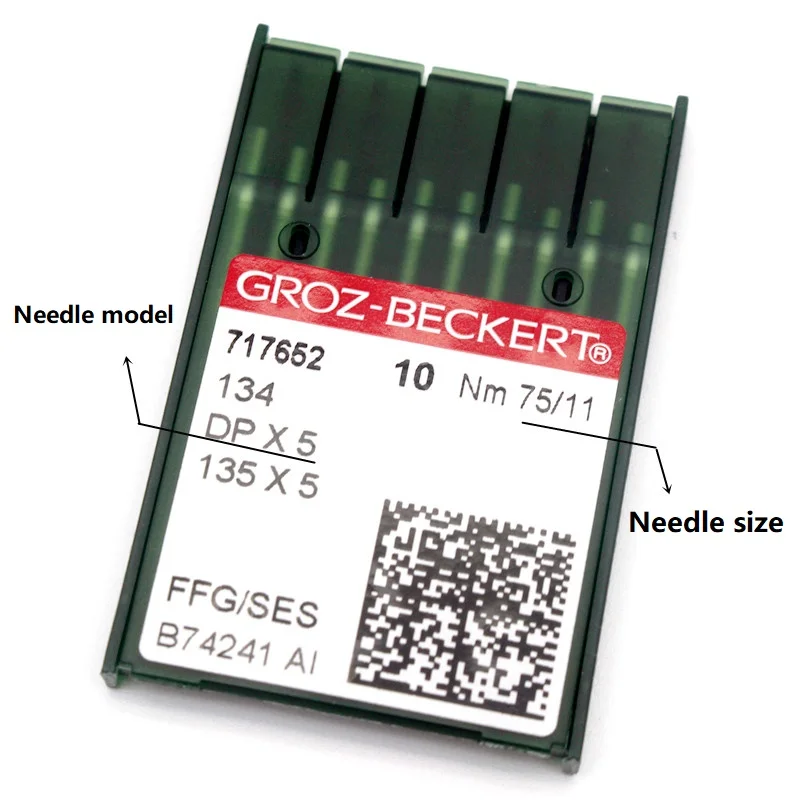 100pcs groz-beckert 134 agulha 135x5 dpx5 para máquina de costura cantora pfaff