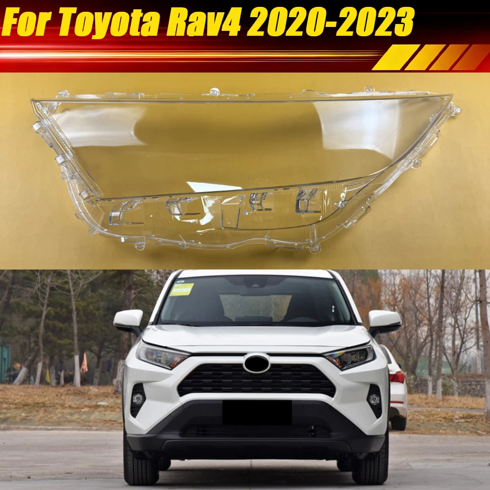 

For Toyota Rav4 2020-2023 Car Front Housing Light Mask Clear Lampshade Headlamp Lamp Shell Lens Headlight Cover Plexiglass