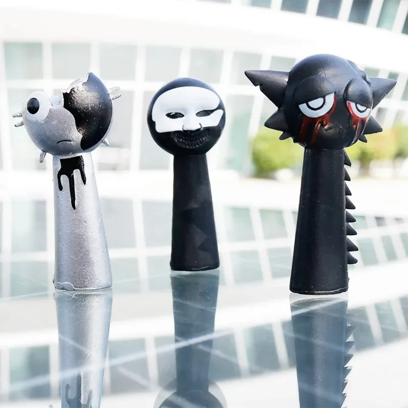 Hot Sales Hell Mode Sprunki Handgemaakte Pop Deppler Simon Jeven Muziekspel Creatieve Omliggende Bureau Decoratie 12 Stuks