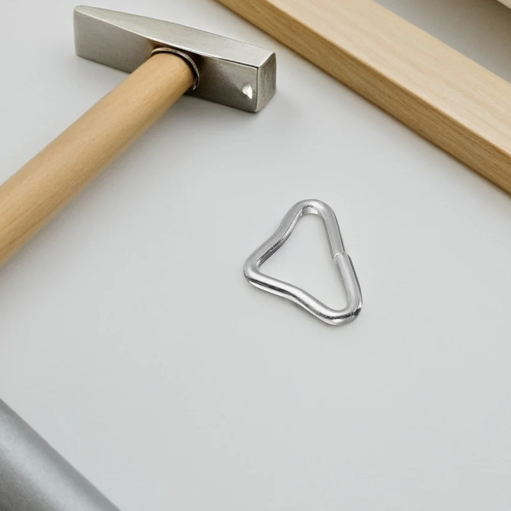 48Pcs Trampoline Replacement Triangle Buckle Heavy Duty V Rings Weather Resistant Long Lasting Performance Triangle Ring Buckle