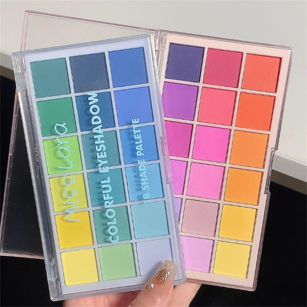 18-Color Eyeshadow Palette Women Makeup Eye Shadow Palettes Colorful Matte Eye Shadow Long Lasting Waterproof Make Up Cosmetics