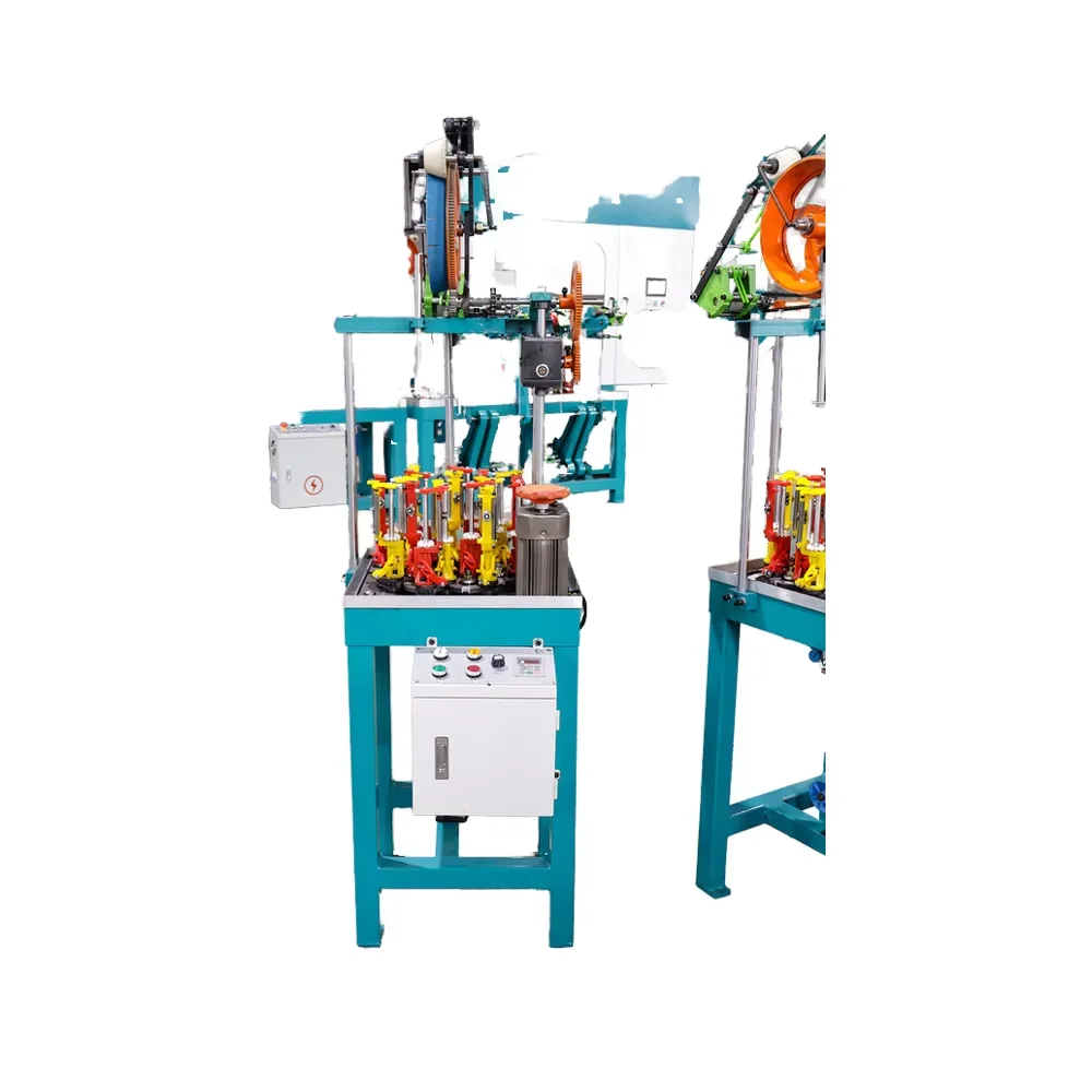 Brand 16-spindle Motorized PLC Controlled High Lace Trim Tape Braiding Machine 75W Power 1m/min Capacity 1 Year Warranty
