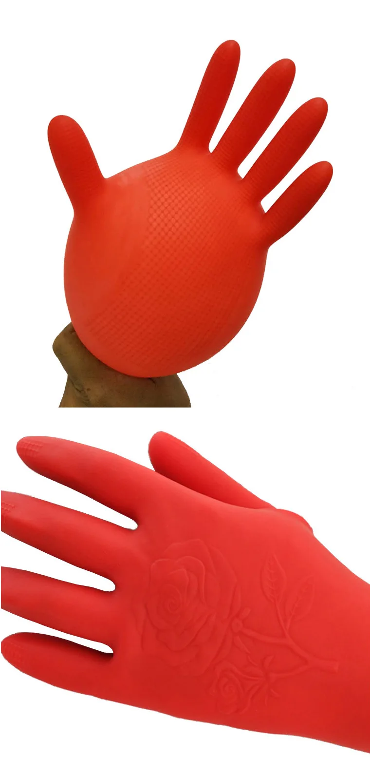 Mini Latex Gloves Women\'s Small Size Household Cleaning Car Wash Waterproof Gloves Work Gloves Gloves Kitchen Safety Gloves