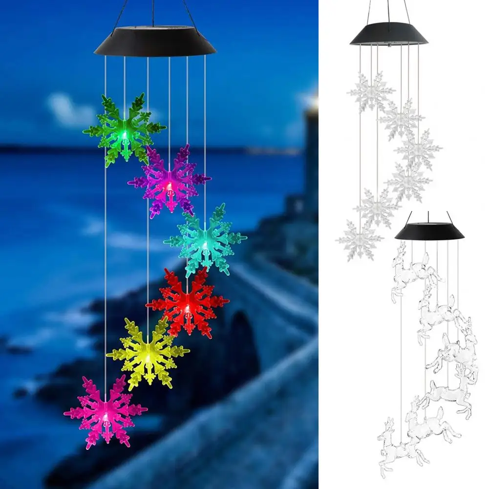 

Festive Wind Chime Solar Powered Wind Chime Energy-saving Solar Halloween Wind Chime Lights Festive Outdoor Night for Patio