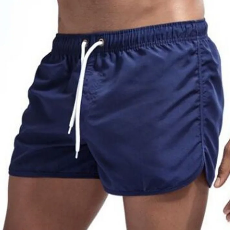 

Hot selling summer men's shorts brand beach wear sexy swim trunks men's swimwear low waist breathable beach wear