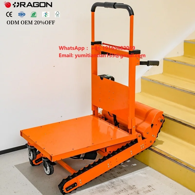 Factory Customized New Products 450KG Load Stair Climbing Robot Dolly Trolley Hand Carts