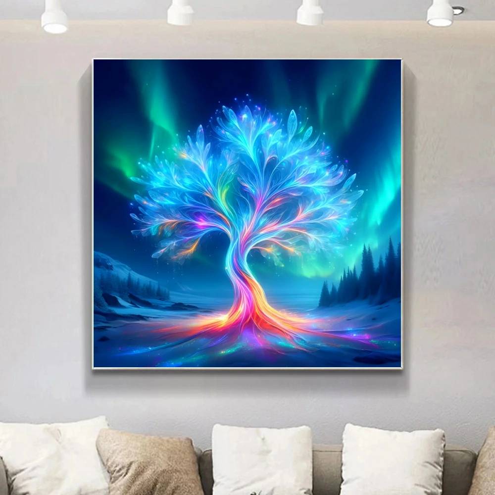 5D DIY abstrakte Baum Landschaft Diamant Malerei Runde Diamant Mosaik geeignet für Anfänger neue Ankunft Stickerei Urlaub Geschenke