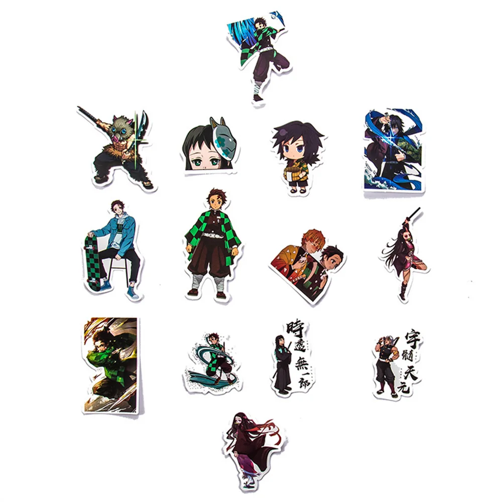 10/30/50PCS Anime Demon Slayer Cartoon Sticker DIY Phone Laptop Luggage Skateboard Graffiti Decals Fun for Kid Gift