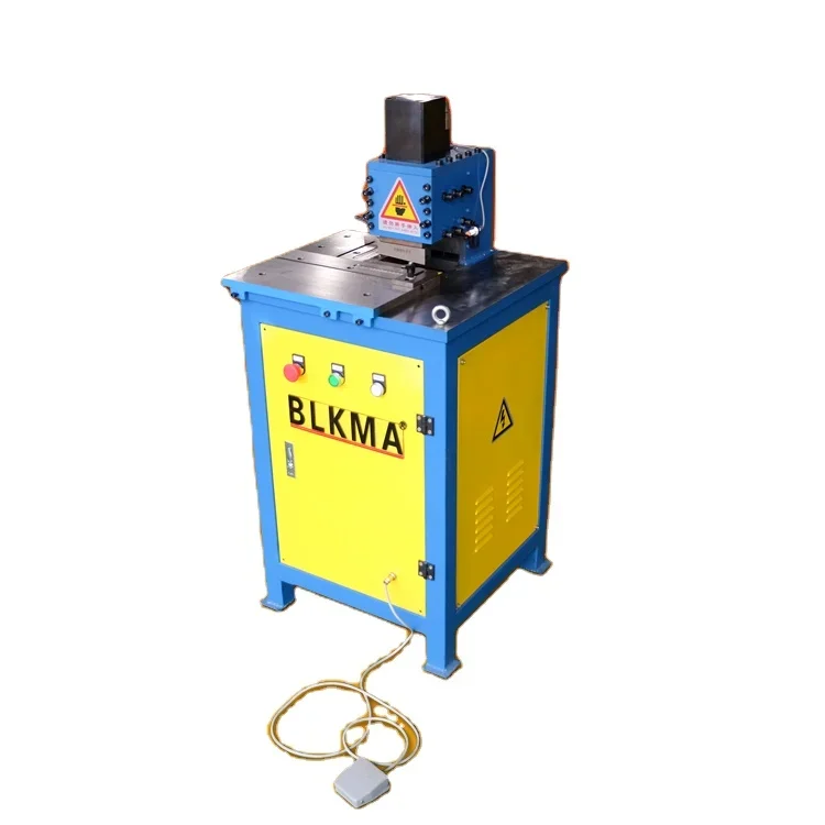 BLKMA variable angle hydraulic corner cutting machine /  pneumatic notching machine