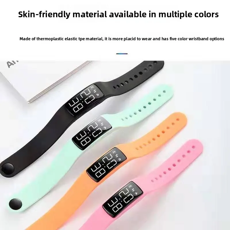 2026 NewMen Running Watch FitnessTracker LED WaterproofSwimming Diving Smart Watch StepCounter Silent Alarm Simple Korean Design
