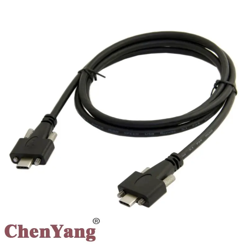 Xiwai Data Cable Chenyang 1.2m 10gbps With Panel Count Type Dual Crew Locking To Usb-c 3.1