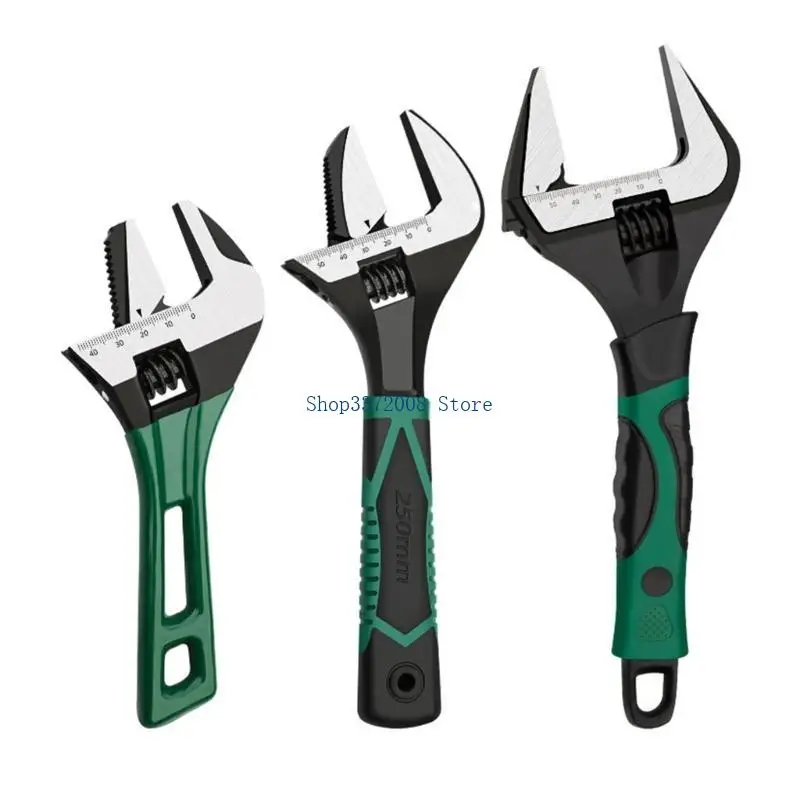  Adjustable Wrench With Cushion Grip (6in,8in,10in,12in) for DIY Enthusiasts