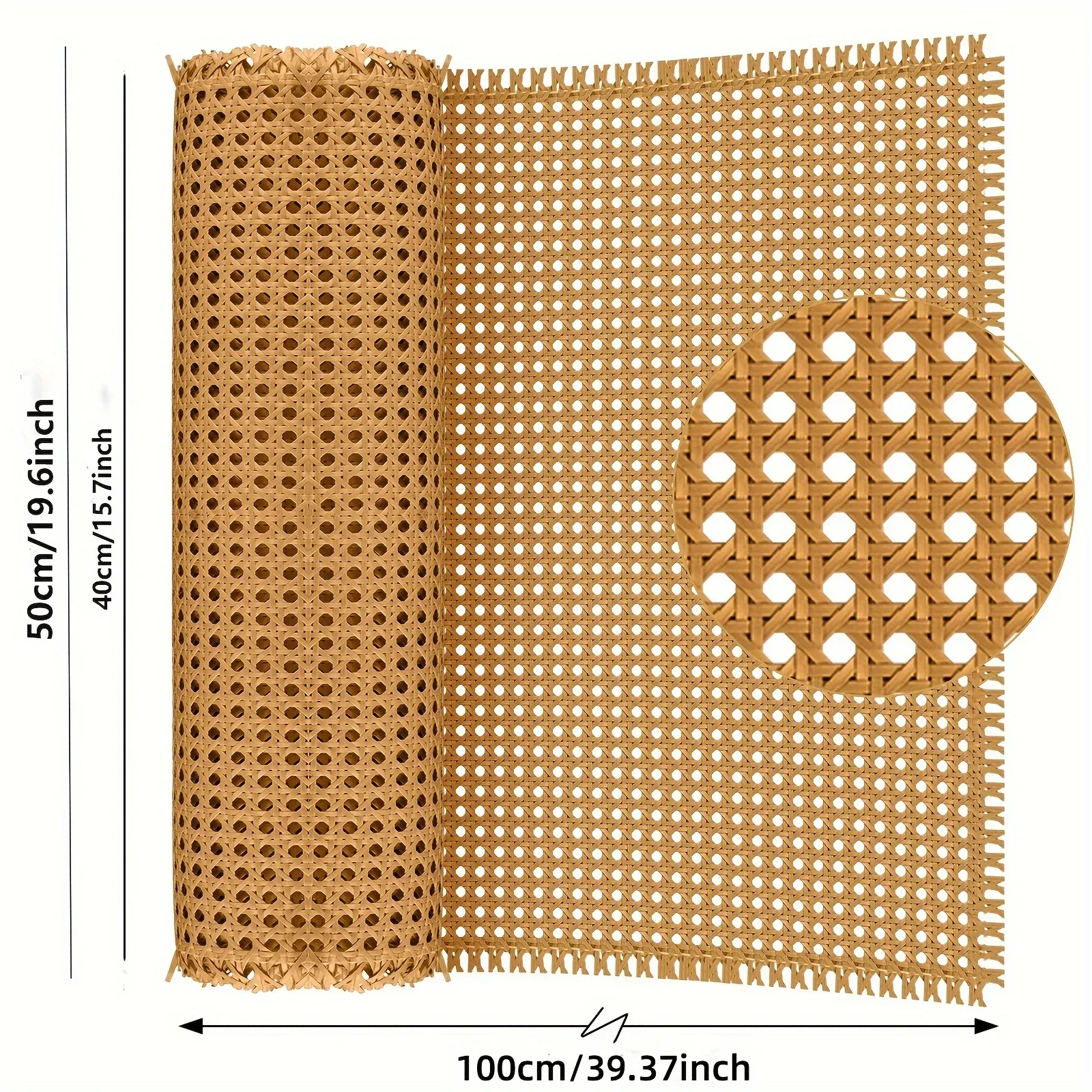 Various Sizes of Simulated Rattan Octagonal Eye Furniture Decoration Woven Open Mesh Rattan for Furniture Cabinets