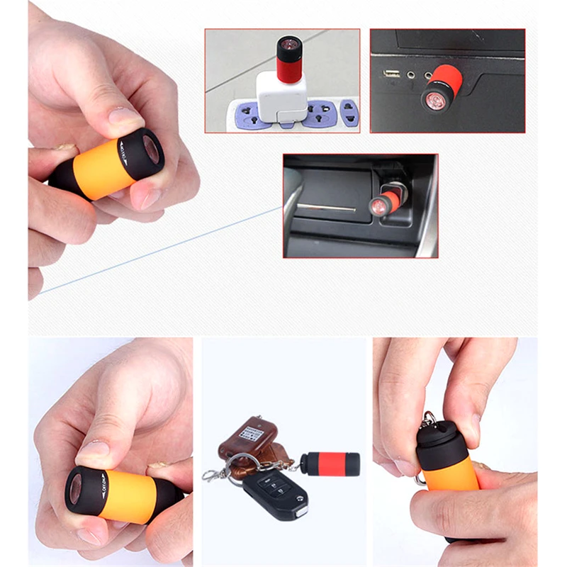 Mini Flashlight Pocket Emergency LED Flashlights Small Torch Portable Keychain Flashlight Mini Keychain Lights