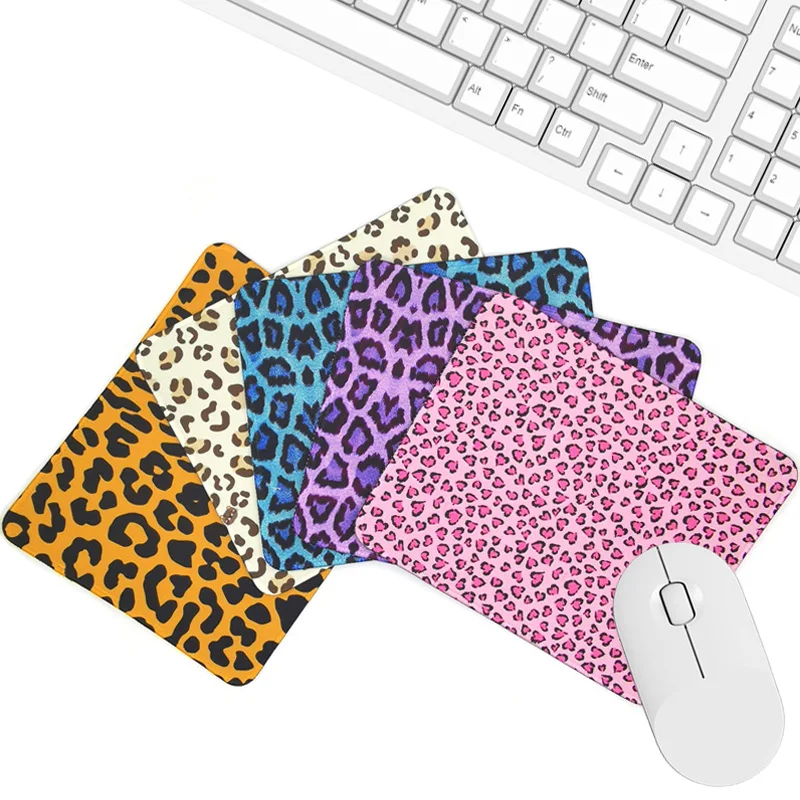 leopardo impressao estilo nordico mousepad para jogos computador portatil mesa tapete do mouse almofada de pulso repousa mesa acessorios escritorio 01