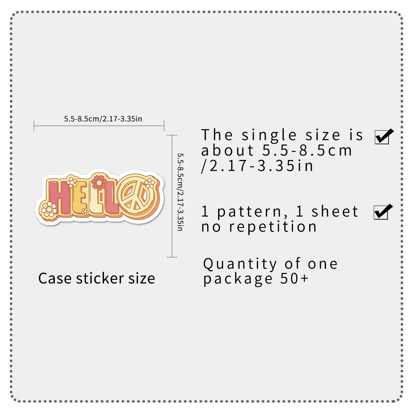 50-100 PCS Cartoon Hippie Graffiti Stickers Bohemian Waterproof Decals for Water Bottle Phone Luggage LoVintage Gift Decor