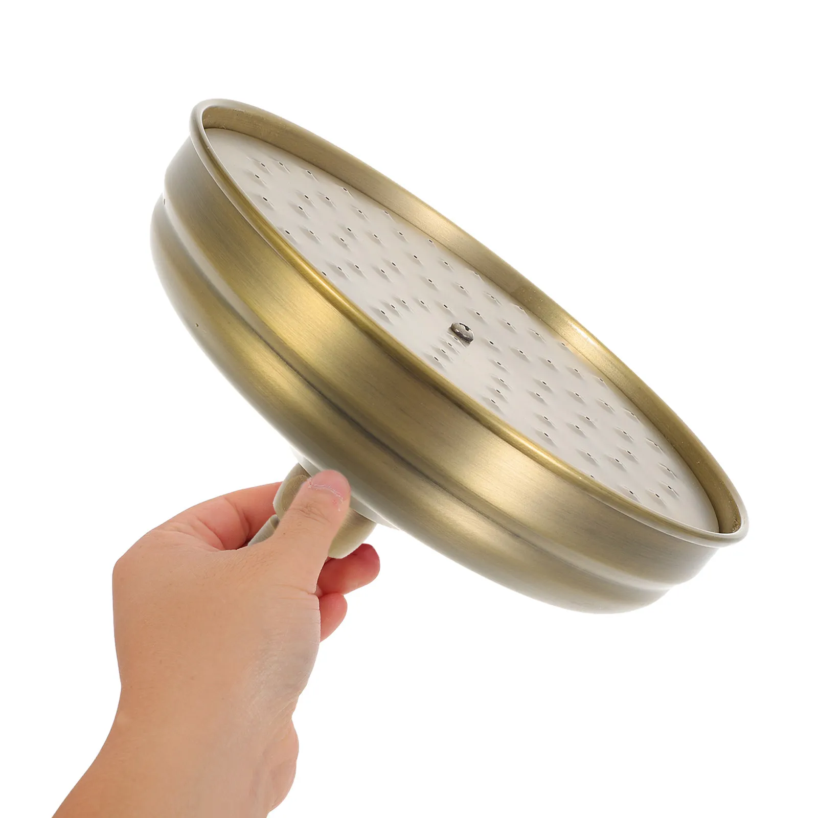 Retro Rainfall Head Copper Bathroom Rain Shower Head Material Bathroom Supplies Waterfall Anti Clogging Sprayer Shower