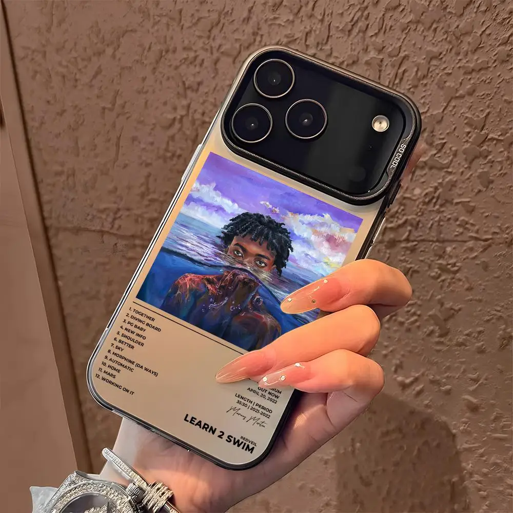 Rapper R-Redveil Phone Case For iPhone 18 17 16 15 14 13 12 11 Pro Max Designer Matte Laser Aurora Funda Phone Case