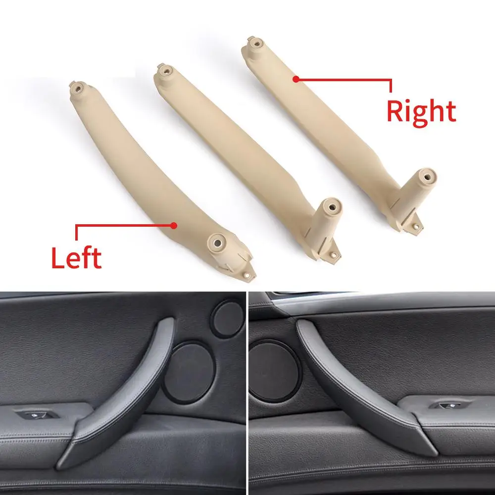 

Interior Left Right Passenger Door Pull Handle Inside Cover Panel Trim Replacement For BMW X5 X6 E70 E71 E72 51416969401